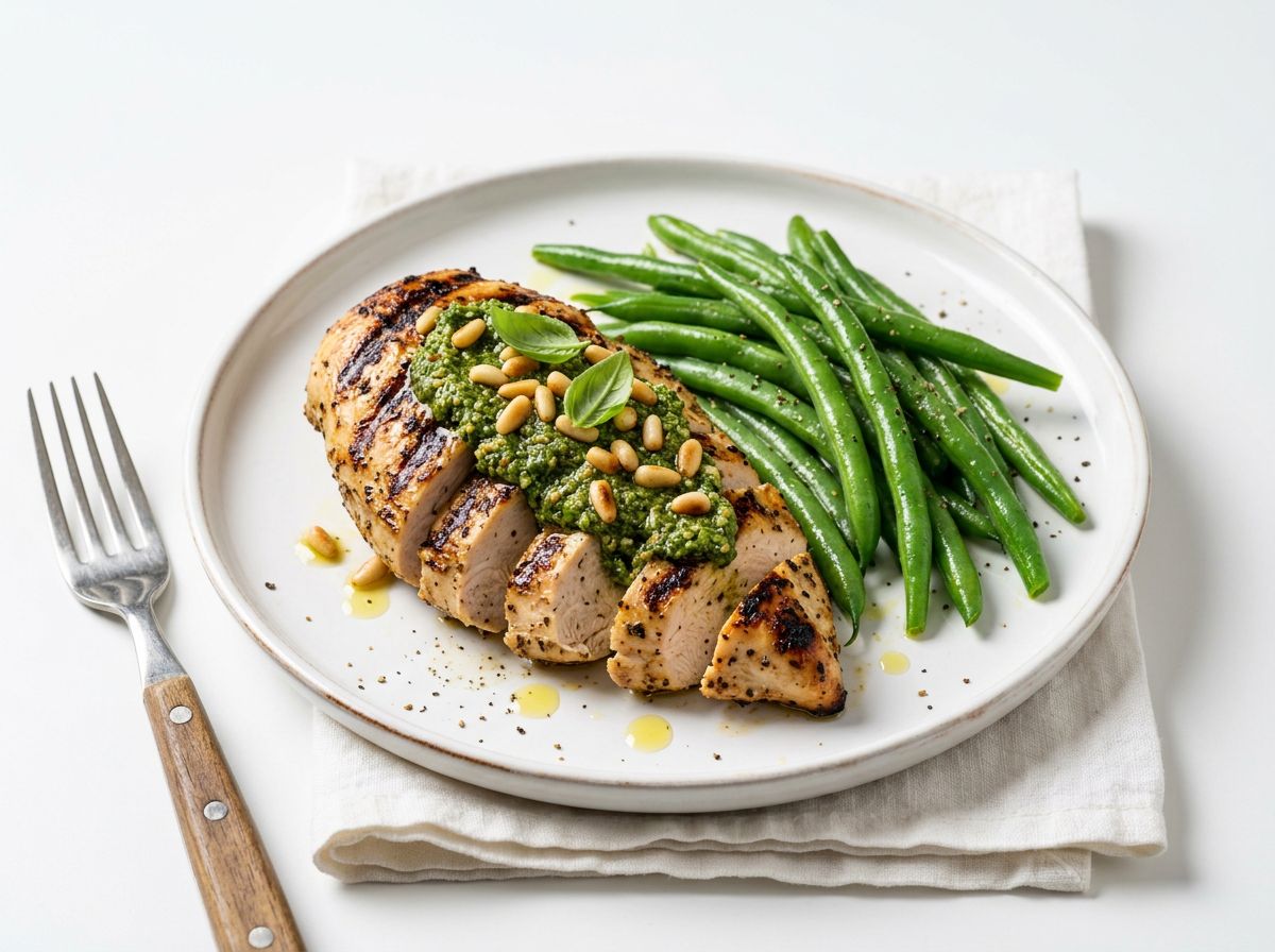 Куриная грудка с песто